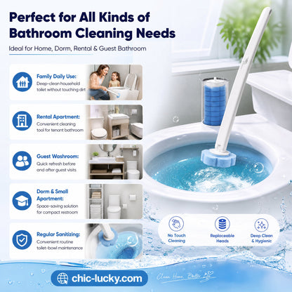 💦Turqelis™ Hands-Free Cleaning Gadget🧽Disposable toilet cleaning tool