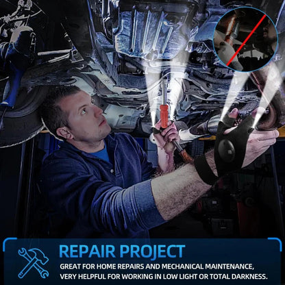 Turqelis™ LED Flashlight Gloves | Hands-Free Light for Work & Outdoors