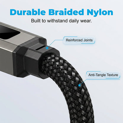 🔥Turqelis™ 4-in-1 Digital Display Keychain Charging Cable