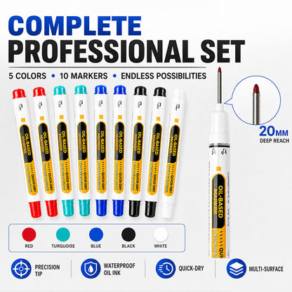 Turqelis™ Precision Tip Quick-Dry Oil-Based Marker Pen