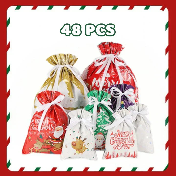 🎅Turqelis™ Drawstring Christmas Gift Bags (Biodegradable)🎁