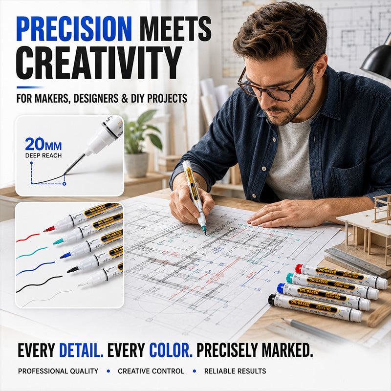 Turqelis™ Precision Tip Quick-Dry Oil-Based Marker Pen