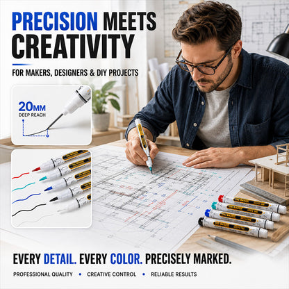 Turqelis™ Precision Tip Quick-Dry Oil-Based Marker Pen