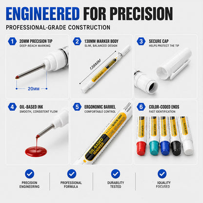 Turqelis™ Precision Tip Quick-Dry Oil-Based Marker Pen