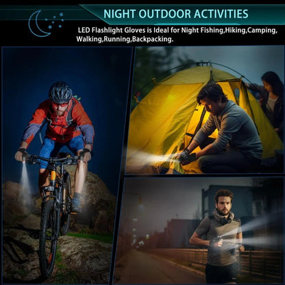Turqelis™ LED Flashlight Gloves | Hands-Free Light for Work & Outdoors
