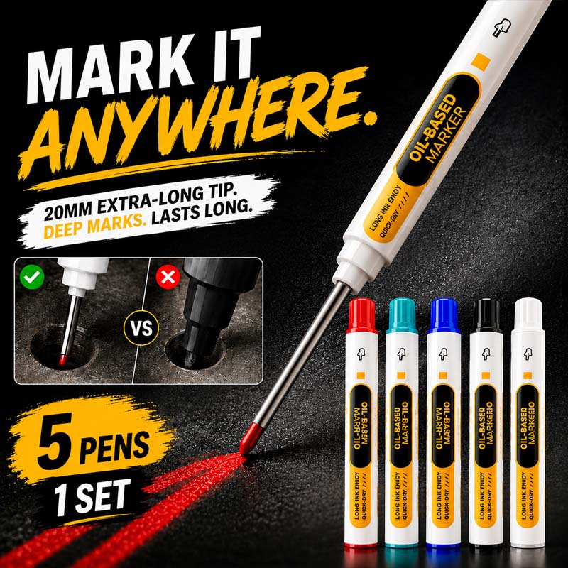 Turqelis™ Precision Tip Quick-Dry Oil-Based Marker Pen