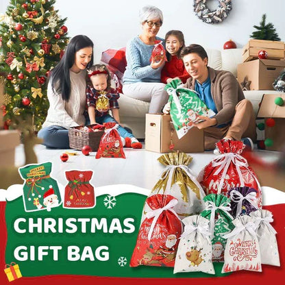 🎅Turqelis™ Drawstring Christmas Gift Bags (Biodegradable)🎁