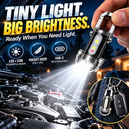 🔦Turqelis™ Rechargeable Keychain Flashlight⚡