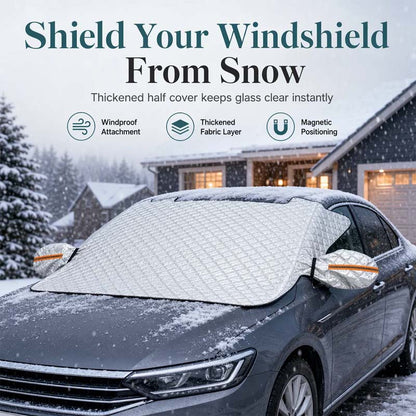 ⏳Time-Limited Special⏰Thickened Magnetic Car Windshield Snow Cover Winter Front Windshield Half Cover for Sedans and SUVs (LA)