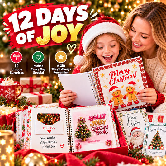 🎅Turqelis™ DIY Spiral-Bound Christmas Gift Card Album with Surprise Pages👍