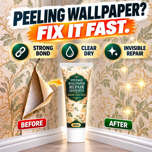 Turqelis™ Repair adhesive for vintage-patterned wallpaper (offer)