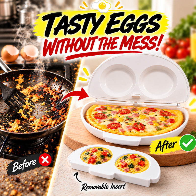 🍳Turqelis™ 2-in-1 Microwave Omelet & Egg Cooker