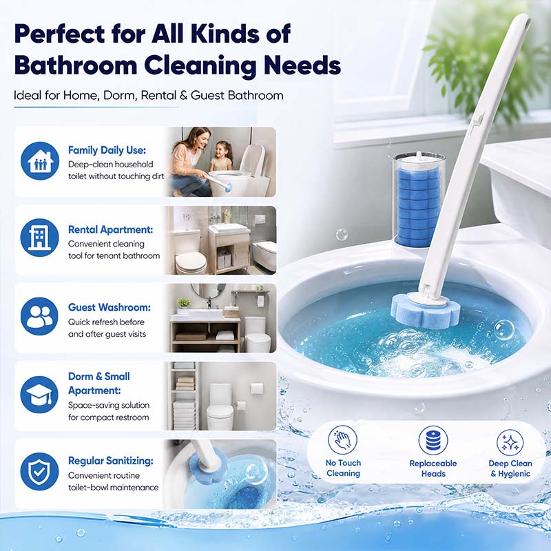 💦Turqelis™ Hands-Free Cleaning Gadget🧽Disposable toilet cleaning tool
