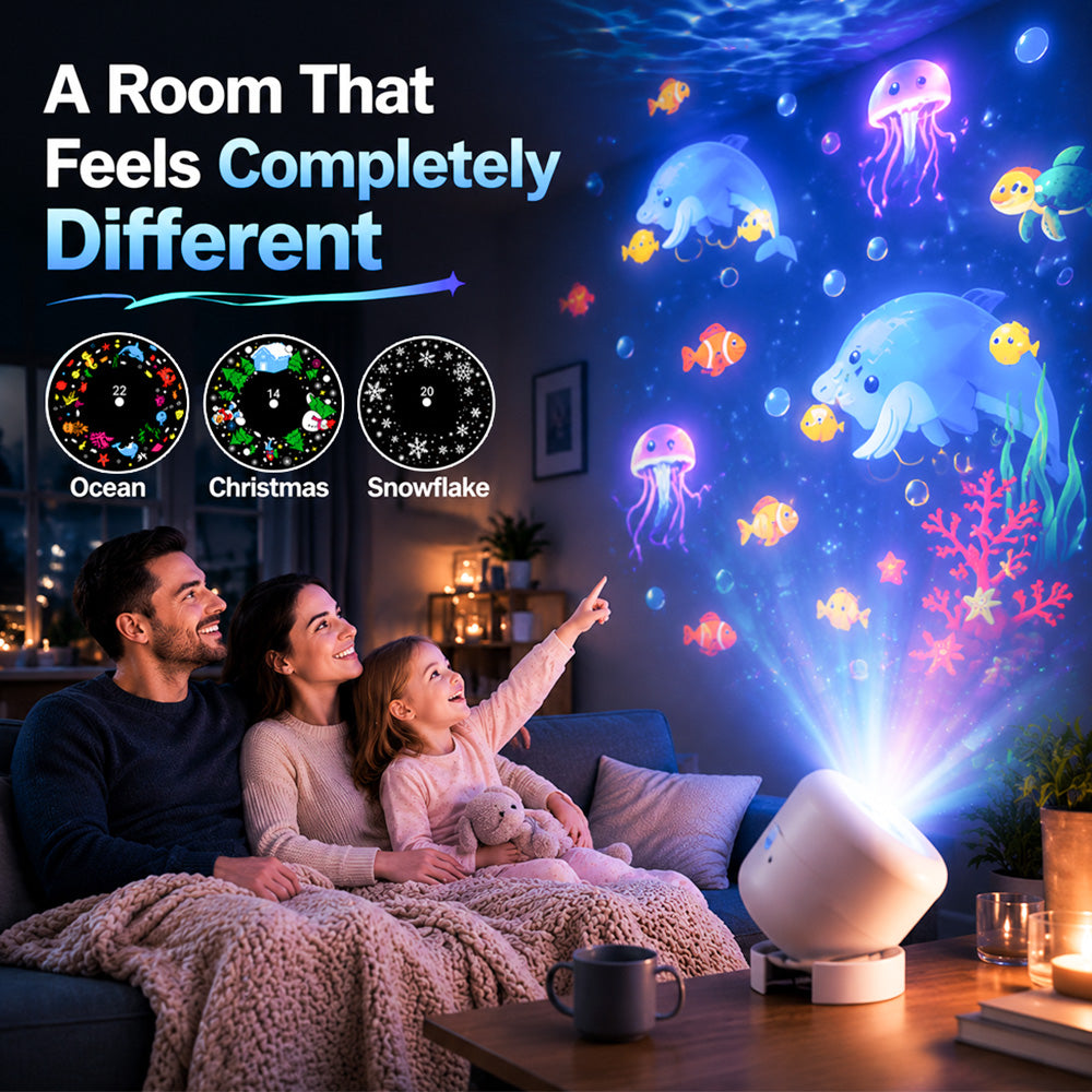 Turqelis™ Dynamic Rotating LED Projector Light (offer)