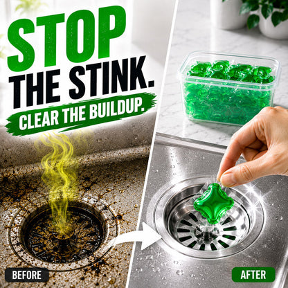 Turqelis™ Drain Deodorizer Pods – Bio‑enzyme formula neutralizes smells at the source. Instant fresh scent, no harsh chemicals. 🚰✅