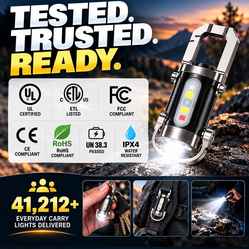 🔦Turqelis™ Rechargeable Keychain Flashlight⚡