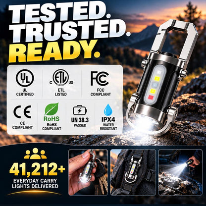 🔦Turqelis™ Rechargeable Keychain Flashlight⚡