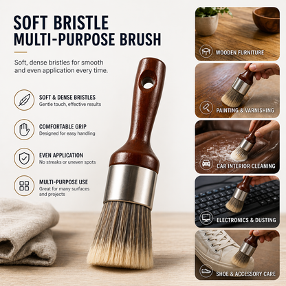 Turqelis™ Applicator Brush – Soft Bristle for Even, Smooth Finish