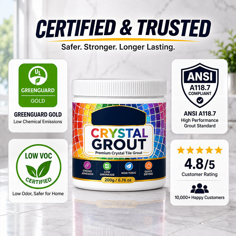 Turqelis™ High-Strength Waterproof Crystal Tile Grout