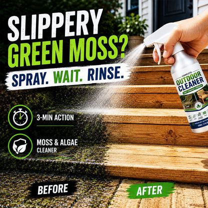 🌿Turqelis™ Outdoor Surface Cleaner Spray, Fast Acting Stain Remover for Patio, Wooden Furniture & Outdoor Surfaces (offer)