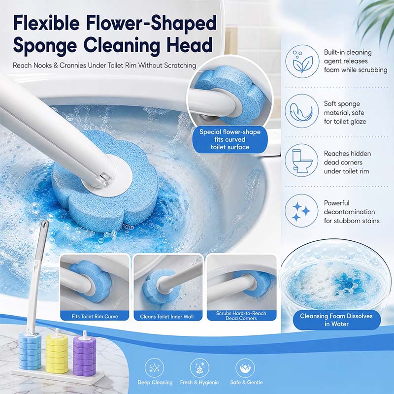 💦Turqelis™ Hands-Free Cleaning Gadget🧽Disposable toilet cleaning tool
