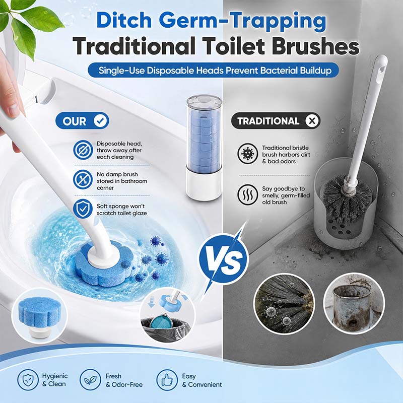 💦Turqelis™ Hands-Free Cleaning Gadget🧽Disposable toilet cleaning tool