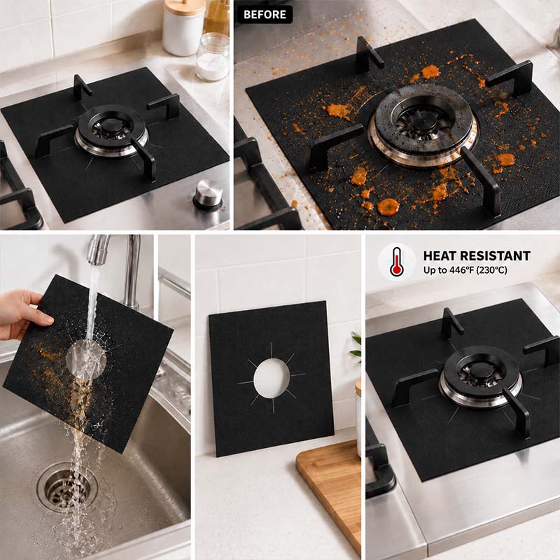 Reusable Silicone Gas Stove Protector