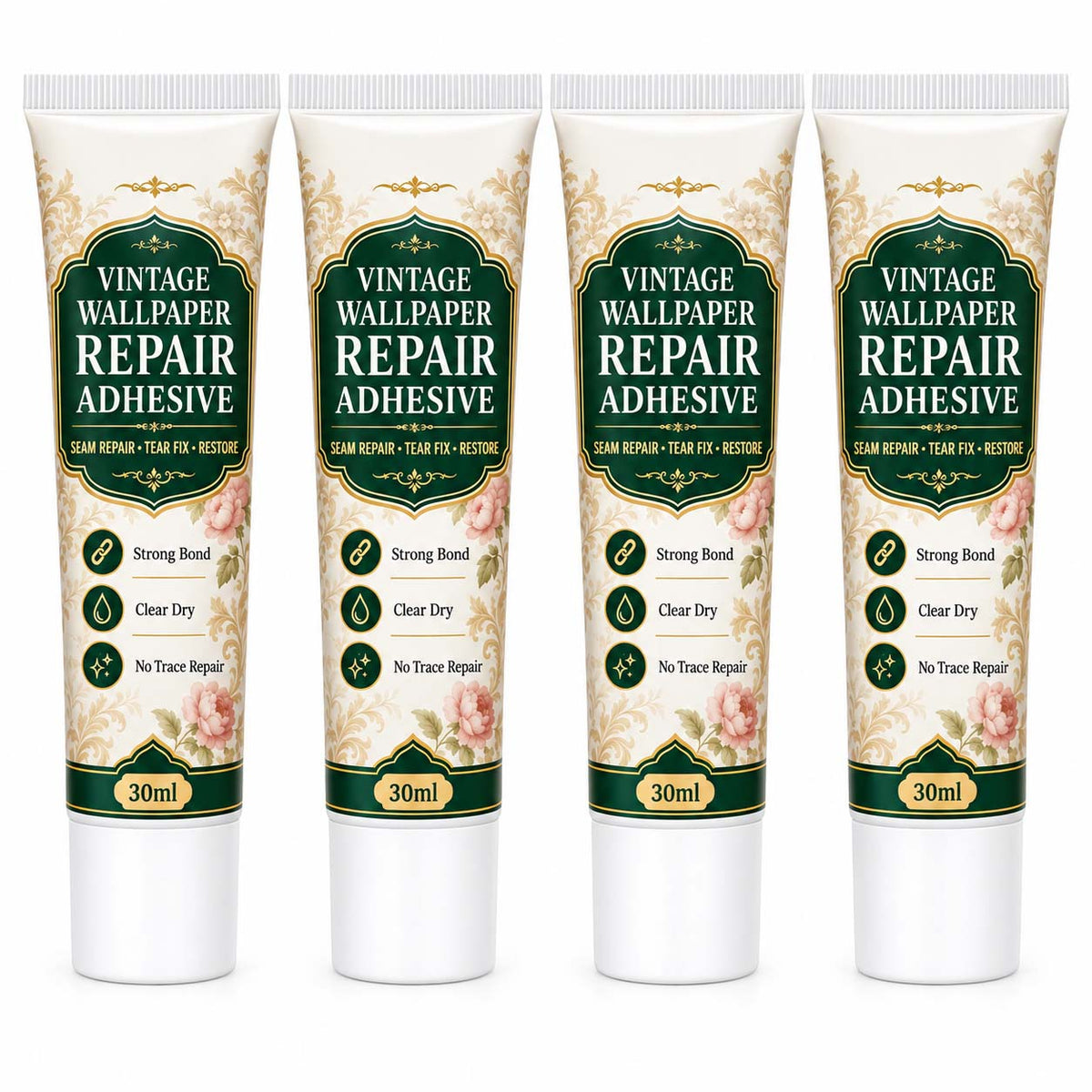 Turqelis™ Repair adhesive for vintage-patterned wallpaper (offer)