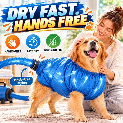 360° Hands-Free Pet Drying Bag