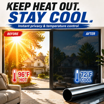 ☀️Turqelis™ Heat-Insulating Privacy Film – UV Protection, Easy Application & Perfect for Home & Office 🏠