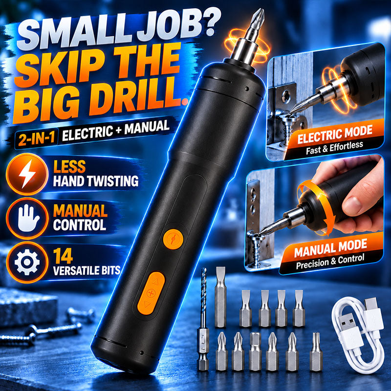 🔥Hot Sale 50% OFF🔩 2-in-1 Hybrid Electric Screwdriver