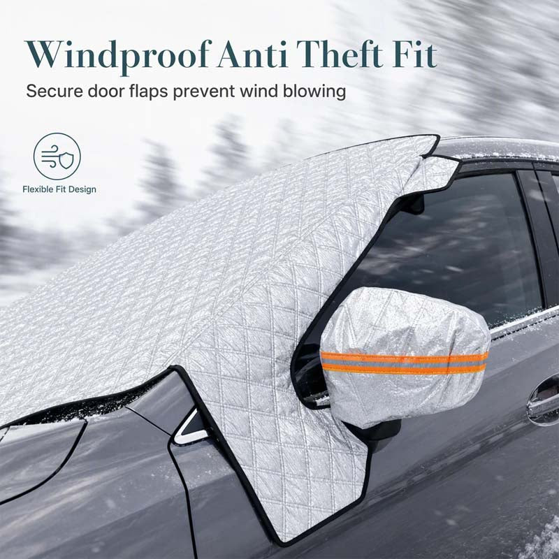 ⏳Time-Limited Special⏰Thickened Magnetic Car Windshield Snow Cover Winter Front Windshield Half Cover for Sedans and SUVs (LA)