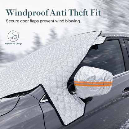 ⏳Time-Limited Special⏰Thickened Magnetic Car Windshield Snow Cover Winter Front Windshield Half Cover for Sedans and SUVs (LA)