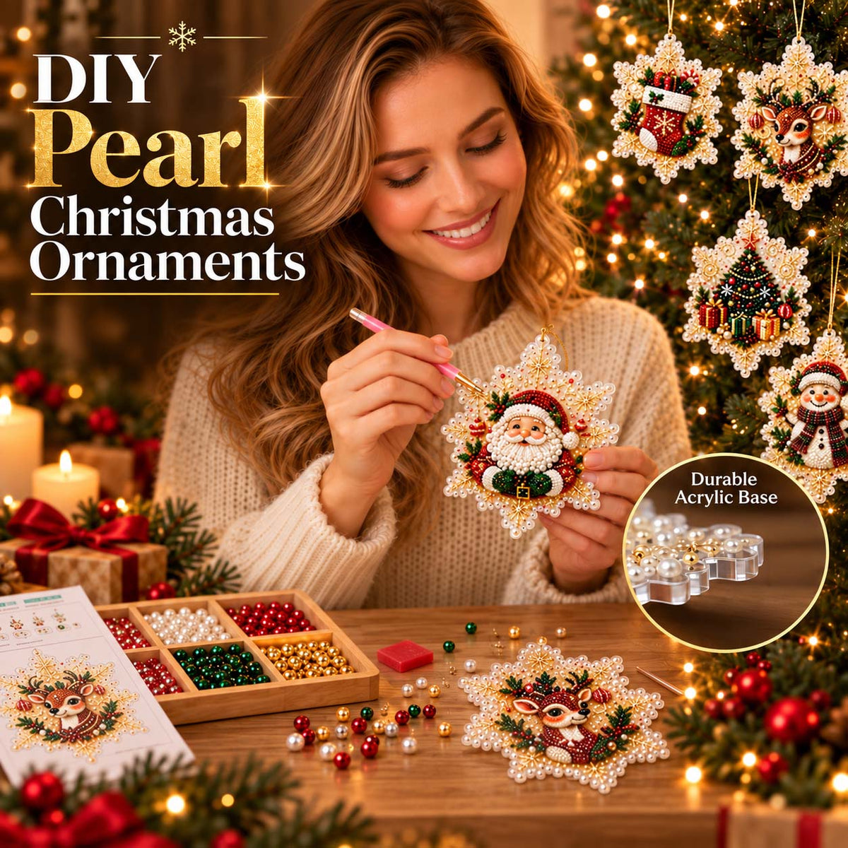 🔥Turqelis™ Christmas DIY Painting Hanging Ornaments Set🎄🎁