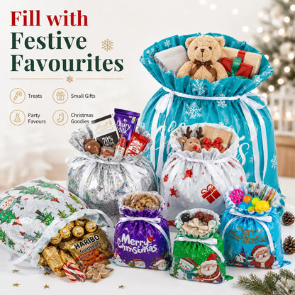 🎅Turqelis™ Drawstring Christmas Gift Bags (Biodegradable)🎁