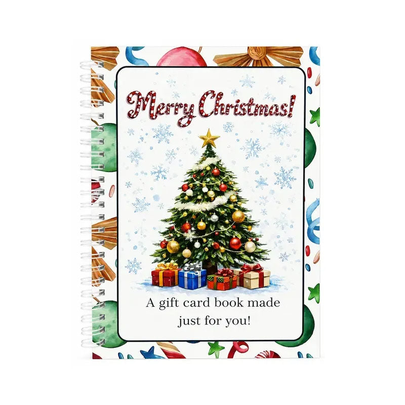 🎅Turqelis™ DIY Spiral-Bound Christmas Gift Card Album with Surprise Pages👍
