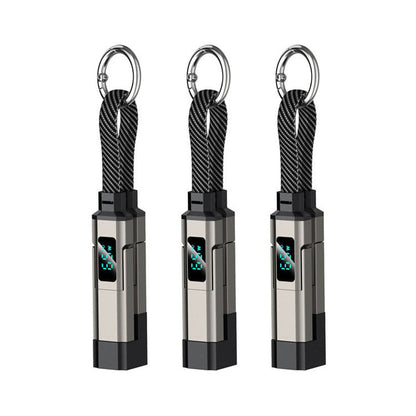 🔥Turqelis™ 4-in-1 Digital Display Keychain Charging Cable