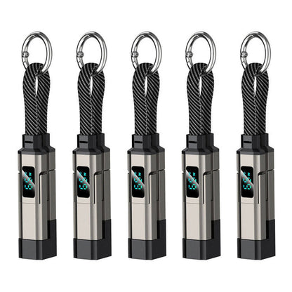 🔥Turqelis™ 4-in-1 Digital Display Keychain Charging Cable