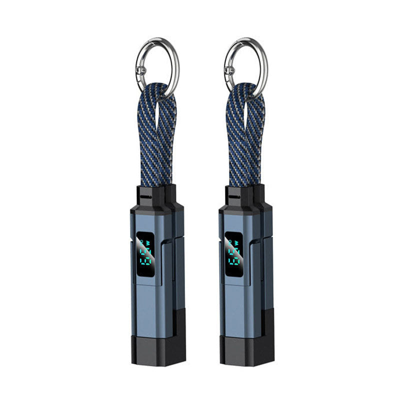 🔥Turqelis™ 4-in-1 Digital Display Keychain Charging Cable