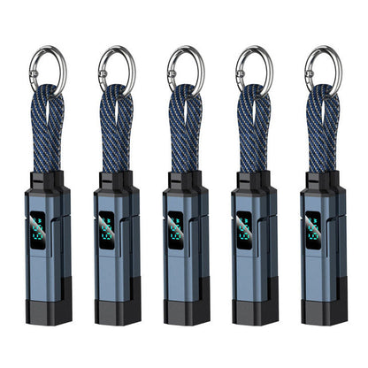🔥Turqelis™ 4-in-1 Digital Display Keychain Charging Cable