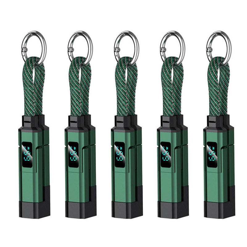 🔥Turqelis™ 4-in-1 Digital Display Keychain Charging Cable