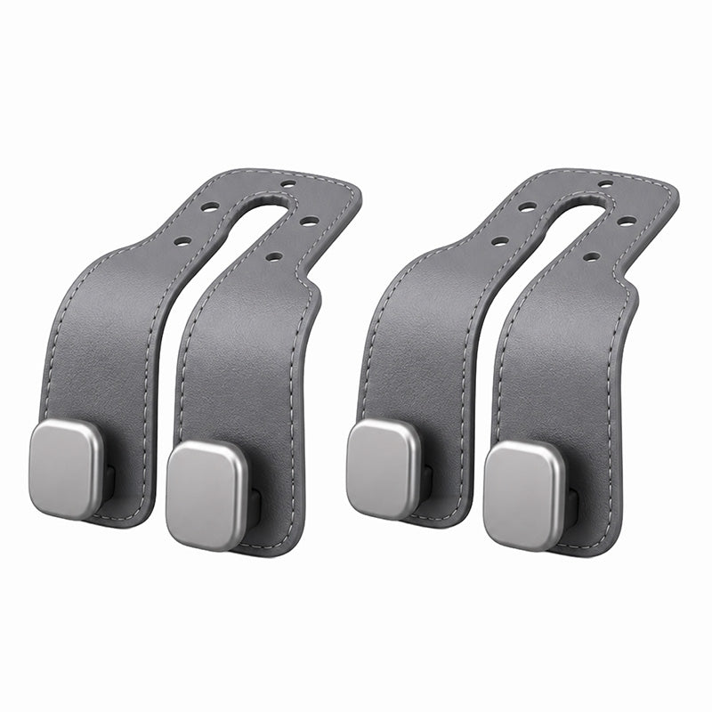 2-in-1 Leather Car Seat Hook & Phone Mount for Purses, Bags & Drinks (Offer)