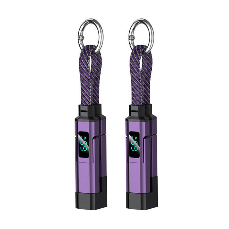 🔥Turqelis™ 4-in-1 Digital Display Keychain Charging Cable