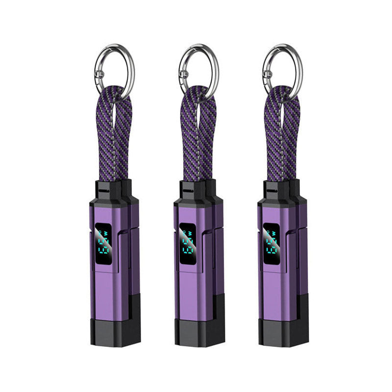 🔥Turqelis™ 4-in-1 Digital Display Keychain Charging Cable
