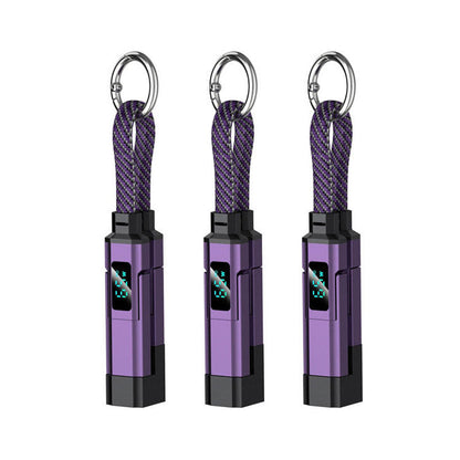 🔥Turqelis™ 4-in-1 Digital Display Keychain Charging Cable