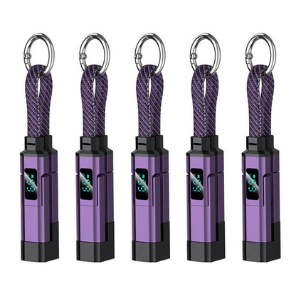 🔥Turqelis™ 4-in-1 Digital Display Keychain Charging Cable