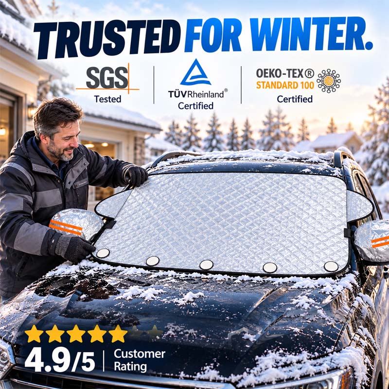 ⏳Time-Limited Special⏰Thickened Magnetic Car Windshield Snow Cover Winter Front Windshield Half Cover for Sedans and SUVs (LA)