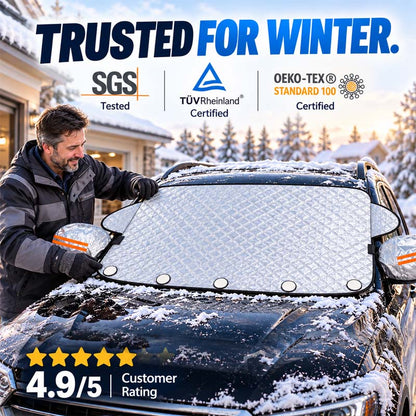 ⏳Time-Limited Special⏰Thickened Magnetic Car Windshield Snow Cover Winter Front Windshield Half Cover for Sedans and SUVs (LA)