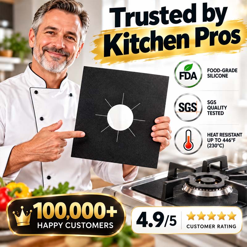 Reusable Silicone Gas Stove Protector