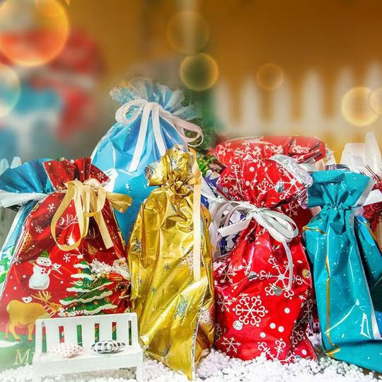 🎅Turqelis™ Drawstring Christmas Gift Bags (Biodegradable)🎁